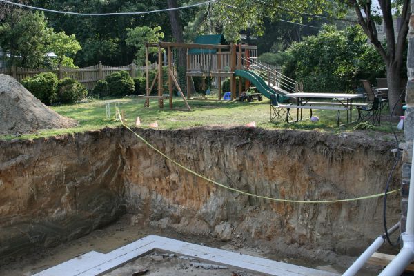 Footer Digging in Willoughby